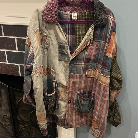 Magnolia Pearl Patchwork Kathmandu Jacket One Size - Picture 3 of 17